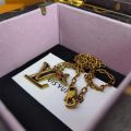 Louis Vuitton Upside Down LV Pendant Necklace - Brass Pendant Necklace,  Necklaces - LOU723081