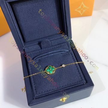 Louis Vuitton Color Blossom BB Sun Malachite Diamond 18K Rose Gold Bracelet  at 1stDibs