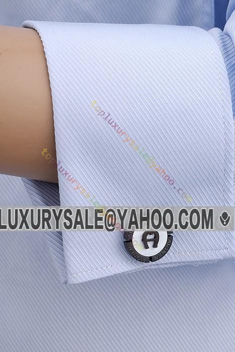 Aigner White And Black Round Cufflinks A Signature Sale Italy